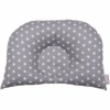 BabyDorm® Kinderwagenkissen BuggyDorm Jonna Grau Mit Weißen Sternen
