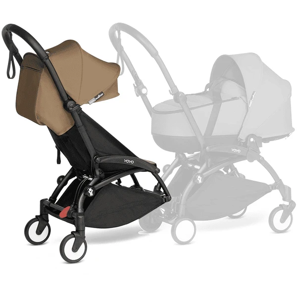 BABYZEN Kinderwagen YOYO 6+ Connect Black Mit Textilset Toffee 3 BABYZEN Kinderwagen YOYO 6+ Connect Black Mit Textilset Toffee