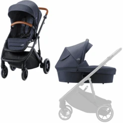 Britax Römer Kombikinderwagen Strider M Inklusive Regenverdeck Navy Ink