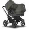 Bugaboo Geschwisterwagen Donkey 5 Duo Complete Black/Forest Green -Babyzen Store bugaboo geschwisterwagen donkey 5 duo complete black forest green a381976