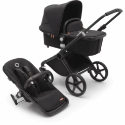 Bugaboo Kinderwagen Fox Cub Mit Liegeaufsatz Und Sitz Black/Midnight Black
