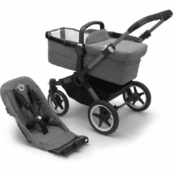 Bugaboo Kombikinderwagen Donkey 5 Base Graphite/Grey Melange