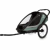 Hamax Kinderfahrradanhänger Cocoon ONE Mit Verstellbarer Schlafposition Green/black 2 Hamax Kinderfahrradanhänger Cocoon ONE Mit Verstellbarer Schlafposition Green/black -Babyzen Store hamax kinderfahrradanhaenger cocoon one mit verstellbarer schlafposition green black a415136
