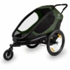 Hamax Kinderfahrradanhänger Outback ONE Mit Rückenlehnenverstellung Green/Black -Babyzen Store hamax kinderfahrradanhaenger outback one mit rueckenlehnenverstellung green black a319095