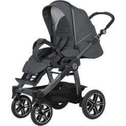 Hartan Kinderwagen Racer GTS Mit Handbremse Casual Collection Bluestone (908) Gestellfarbe Platin