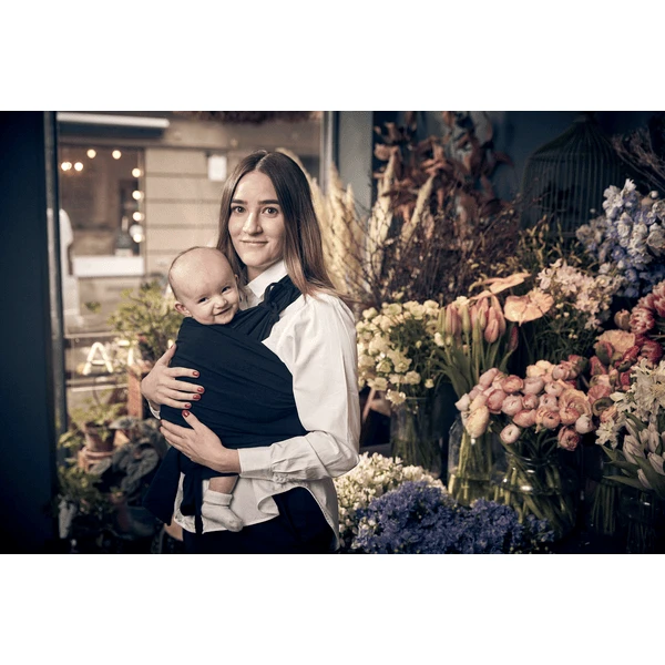 Najell Vorgebundenes Wickel Und Tragetuch Charcoal Black 7 Najell Vorgebundenes Wickel Und Tragetuch Charcoal Black – Bild 5