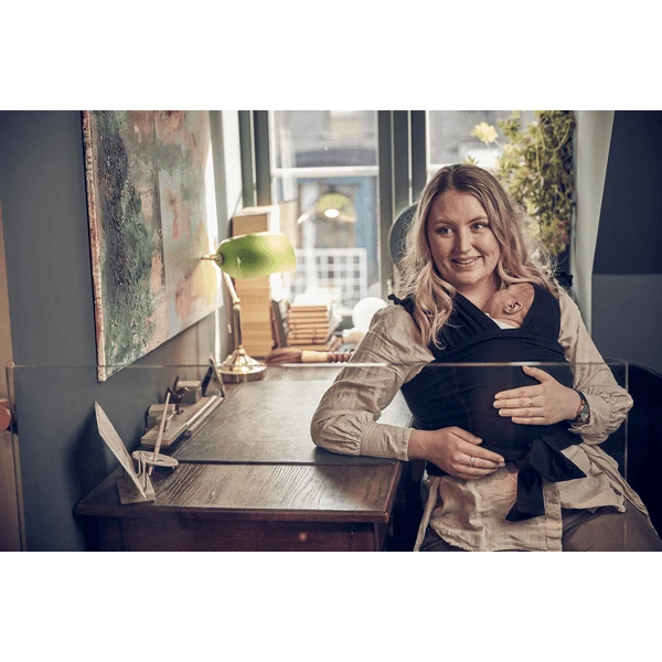 Najell Vorgebundenes Wickel Und Tragetuch Charcoal Black 8 Najell Vorgebundenes Wickel Und Tragetuch Charcoal Black – Bild 6