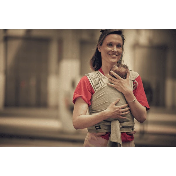Najell Vorgebundenes Wickel Und Tragetuch Melange Grey 4 Najell Vorgebundenes Wickel Und Tragetuch Melange Grey – Bild 2