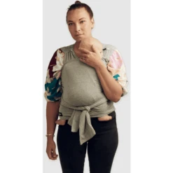 Najell Vorgebundenes Wickel Und Tragetuch Melange Grey