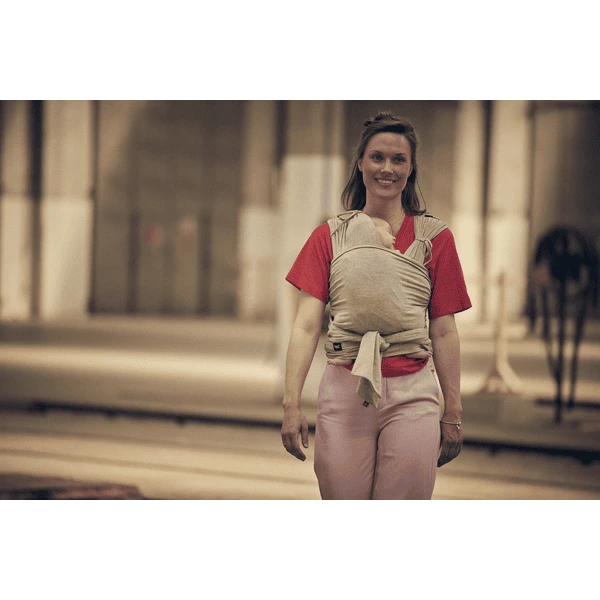 Najell Vorgebundenes Wickel Und Tragetuch Melange Grey 6 Najell Vorgebundenes Wickel Und Tragetuch Melange Grey – Bild 4