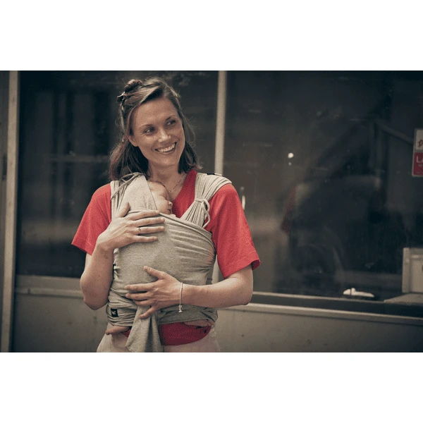 Najell Vorgebundenes Wickel Und Tragetuch Melange Grey 7 Najell Vorgebundenes Wickel Und Tragetuch Melange Grey – Bild 5