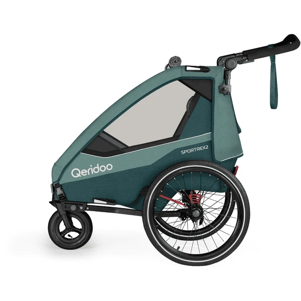 Qeridoo® Kinderfahrradanhänger Sportrex 2 Limited Edition Mineral Blue 2023 Kollektion 3 Qeridoo® Kinderfahrradanhänger Sportrex 2 Limited Edition Mineral Blue 2023 Kollektion