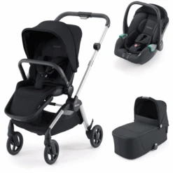 RECARO Kombikinderwagen Sadena Select Night Black - Rahmenfarbe Grey