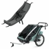 THULE Kinderfahrradanhänger Chariot Cross 2 Alaska Inklusive Babysitz Infant Sling